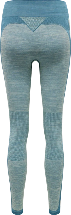 hummel CLEA Seamless Tight Hose lang blue coral/marshmallow (Damen)