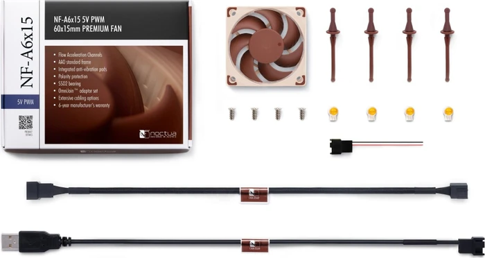 Noctua NF-A6x15 5V PWM, 60mm