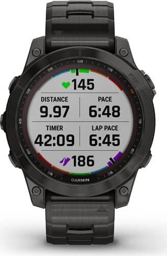 Garmin Fenix 7 Sapphire Solar slate grey dlc titan/dlc titan