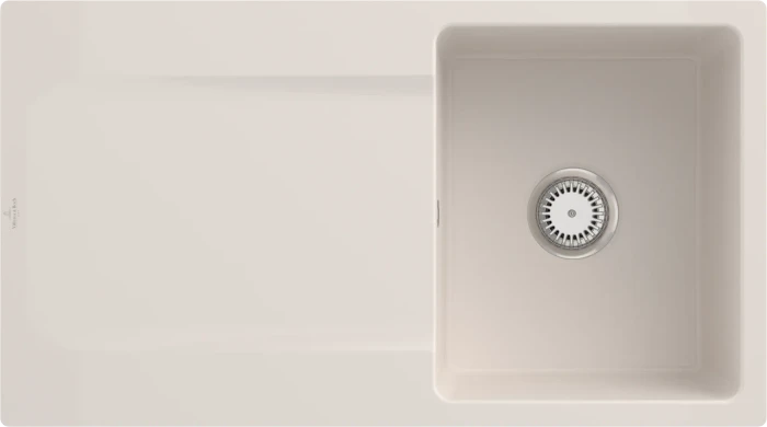 Villeroy & Boch Siluet Flat 880x490mm Einbau Becken reversibel crema