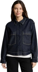 Tom Tailor Oversize mit Brusttaschen Jeansjacke deep blue denim (Damen)
