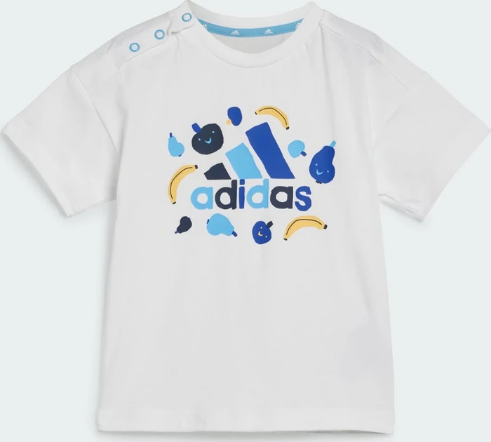 adidas Essentials Allover Print T-Shirt Set white/semi blue burst (Junior)
