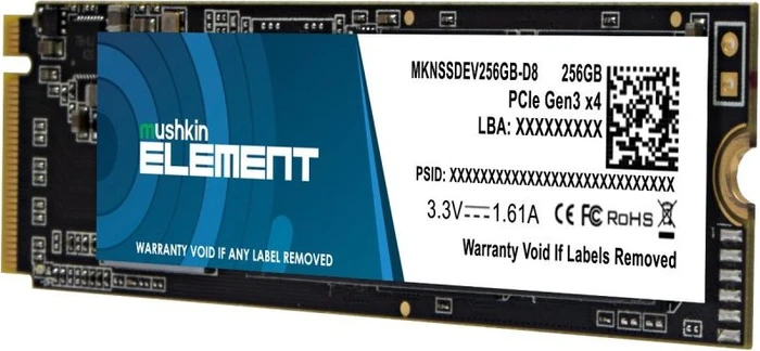Mushkin Element NVMe SSD 256GB, M.2 2280 / M-Key / PCIe 3.0 x4