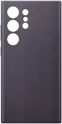 Samsung Hochuen Vegan Leather Case für Galaxy S24 Ultra dark violet