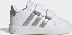 adidas Grand Court Lifestyle Hook and Loop cloud white/matte silver (Junior)