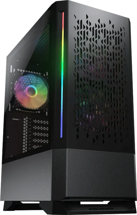 Cougar MX430 Air RGB, schwarz, Glasfenster