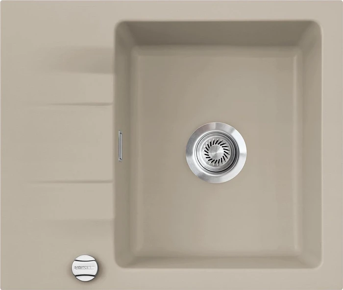 systemceram Genea 60 F Einbau Becken reversibel mit Ablauffernbedienung fango