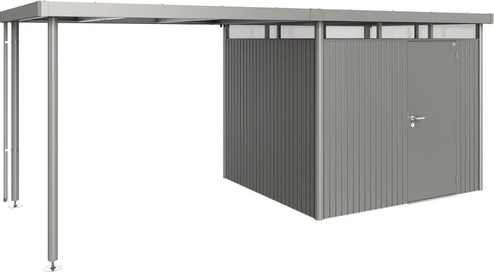 Biohort Seitendach L für Gerätehaus HighLine H3 quarzgrau-metallic