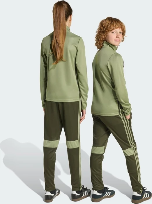 adidas Tiro 25 Essentials Trainingshose lang night cargo/tent green/impact orange (Junior)