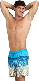Arena Placed Print Badeshorts sand&sea/turquoise (Herren)