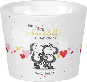 Sheepworld Eierbecher Fühl Dich geknuddelt & gedrückt!