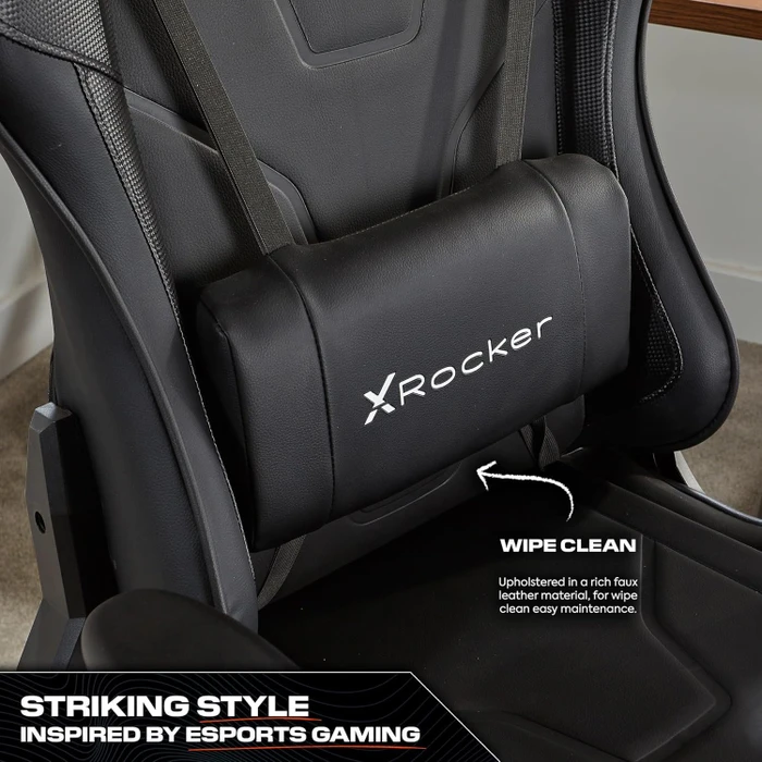 X Rocker Agility Esports Gamingstuhl, Carbon schwarz