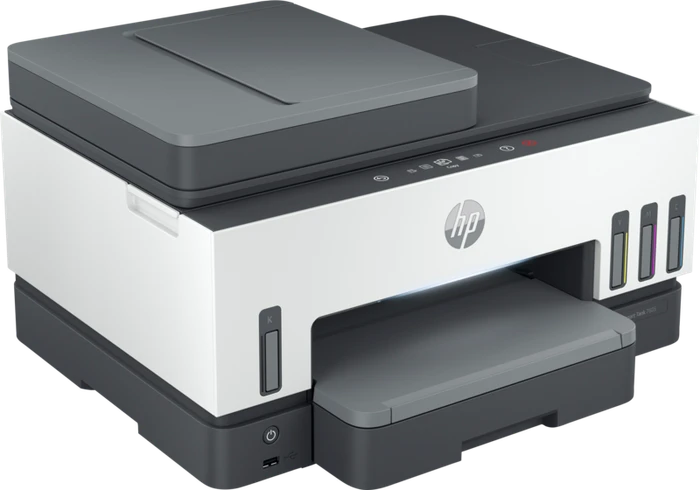 HP Smart Tank 7605 All-in-One dunkelgraue Akzente, Tinte, mehrfarbig