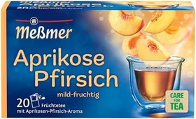 Meßmer Aprikose-Pfirsich Tee Beutel, 20 Stück