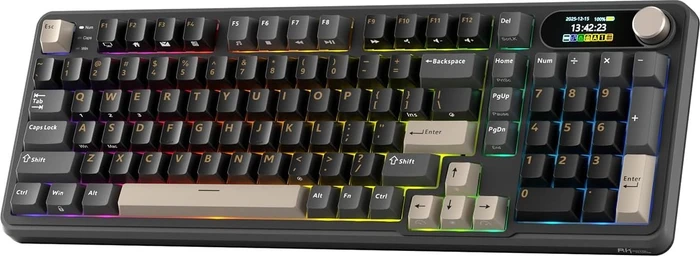 RK Royal Kludge S98, Phantom Black, 96%, hot-swap, RK Silent Purple, USB/Bluetooth, US