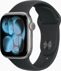 Apple Watch Series 11 (GPS) 42mm Aluminium space grau mit Sportarmband S/M schwarz