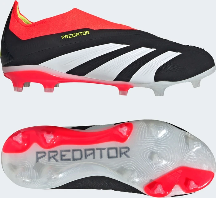 adidas Predator Elite Laceless FG core black/cloud white/solar red (Junior)