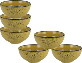 CreaTable Nature Collection Dipschale curry, 6 Stück