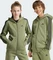 adidas Essentials 3-Streifen Fleece Hoodie tent green/black (Junior) Vorschaubild