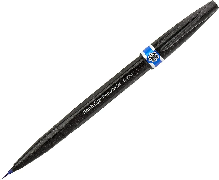 Pentel Brush Sign Pen Artist SESF30C blau, 12er-Pack