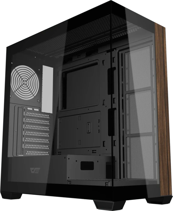 DarkFlash DS900W Black, Glasfenster