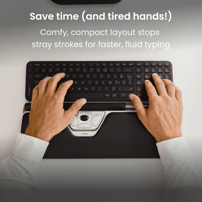Contour Design Balance Mid-Size Compact Wireless Keyboard, schwarz, USB/Bluetooth, ND