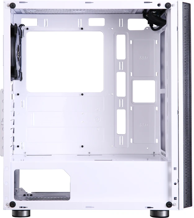 Zalman R2, weiß, Glasfenster