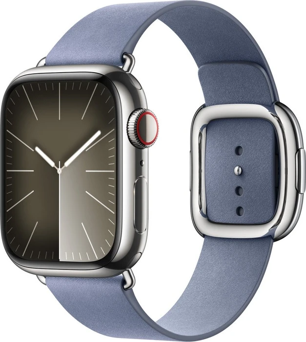 Apple Feingewebe Armband mit moderner Schließe Medium für Apple Watch 41mm lavendelblau