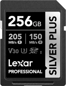 Lexar Professional SILVER PLUS R205/W150 256GB, UHS-I U3, Class 10