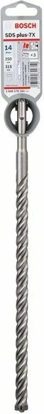 Bosch Professional SDS-plus-7X Hammerbohrer, 14x250x315mm, 1 Stück
