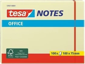 tesa Notes Office Haftnotiz, 75x100mm, glatt, 100 Blatt