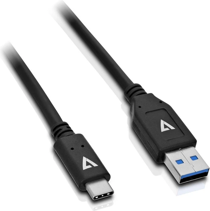 V7 USB-A/USB-C Kabel, 1m schwarz