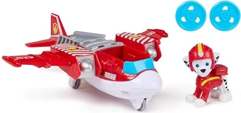 Spin Master Paw Patrol - Air Rescue Marshalls Feuerwehrflugzeug mit Geschoss-Abwurf
