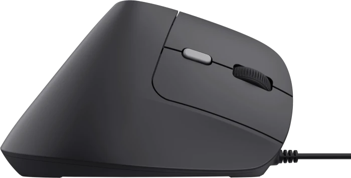 Trust Yuno Ergonomic Mouse schwarz, USB