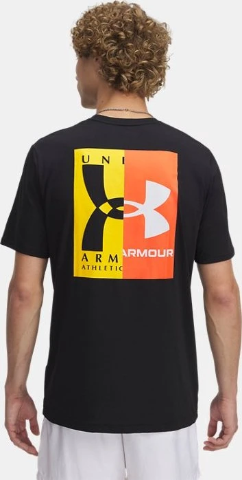 Under Armour Evol Logo Funktionsshirt kurzarm black/white/campus gold (Herren)