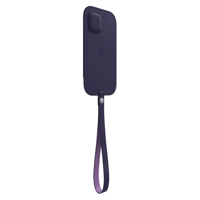 Apple Lederhülle mit MagSafe für iPhone 12/12 Pro dunkelviolett