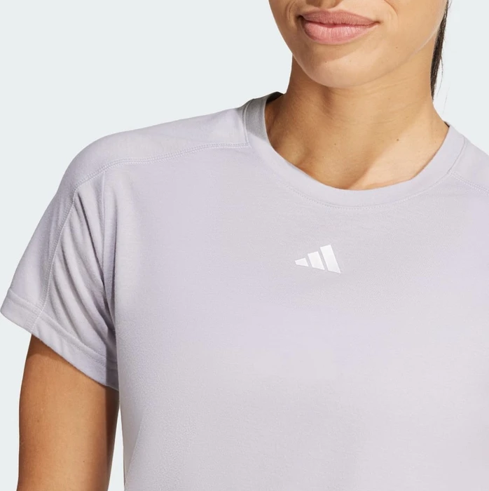 adidas Aeroready Train Essentials Minimal Branding Funktionsshirt kurzarm glory grey (Damen)