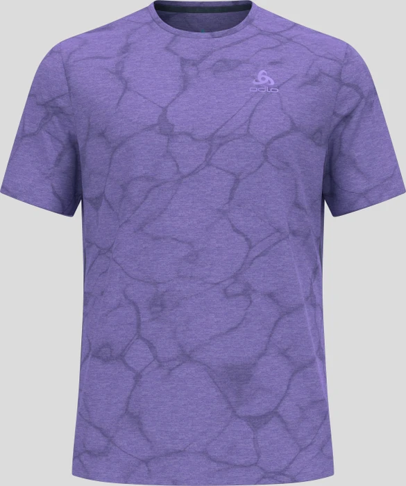 Odlo Zeroweight Engineered Chill-Tec Laufshirt kurzarm afterparty melange (Herren)