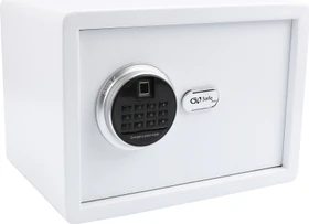 Olympia Olymp GOsafe 2.0/120FP Wandtresor, weiß, Schlüsselschloss/elektronisches Zahlenschloss/Fingerprintreader