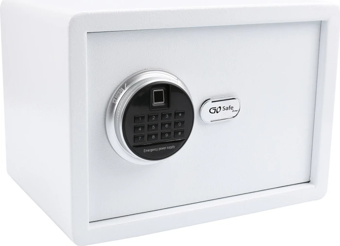 Olympia Olymp GOsafe 2.0/120FP Wandtresor, weiß, Schlüsselschloss/elektronisches Zahlenschloss/Fingerprintreader