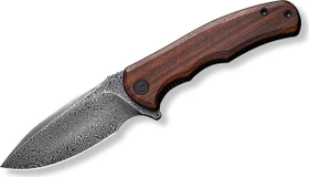 Civivi Mini Praxis Taschenmesser guibourtia wood/black hand rubbed damascus