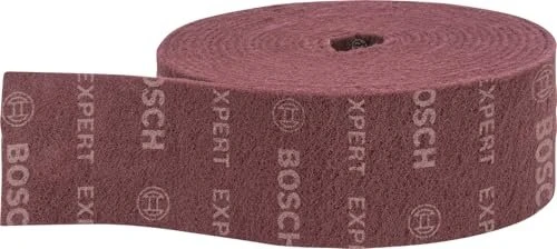 Bosch Professional EXPERT N880 Vlies Gewebeschleifblatt Sparrolle, 115mm x 10m, 1 Stück