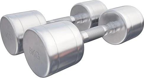 Gorilla Sports Chrom Kurzhantel Set 2x 8kg