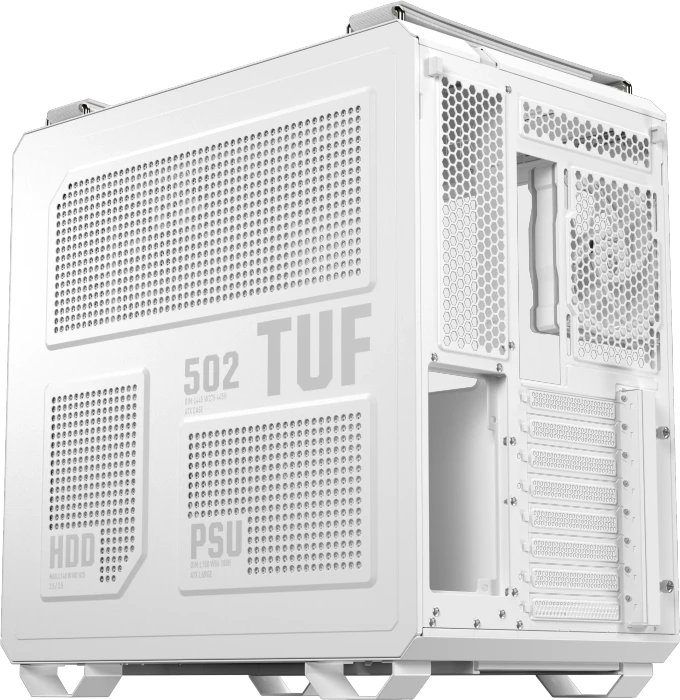 ASUS TUF Gaming GT502 Horizon TG ARGB White, Glasfenster