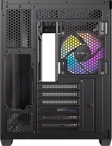 Antec CX800 Wood ARGB, schwarz/braun, Glasfenster