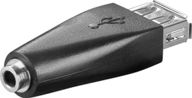 Wentronic Goobay USB-A Buchse auf 3.5mm Klinke 3-Pin Buchse (93982)