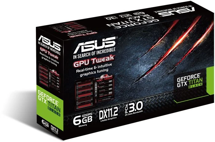 ASUS GeForce GTX Titan Black, GTXTITANBLACK-6GD5, 6GB GDDR5, 2x DVI, HDMI, DP