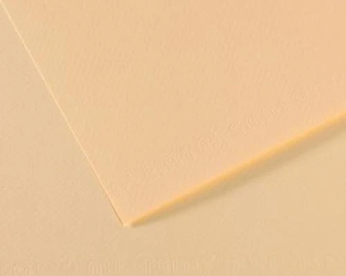 Canson Mi-Teintes Zeichenpapier, 500x650mm, glatt, elfenbein, 10 Blatt