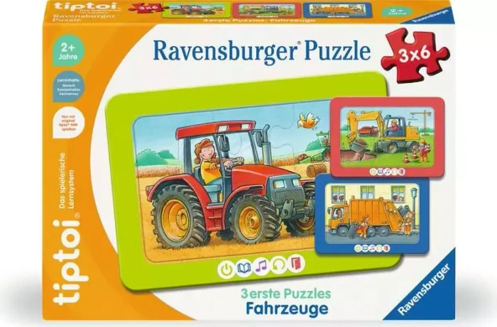 Ravensburger tiptoi Puzzle: 3 erste Puzzles: Fahrzeuge