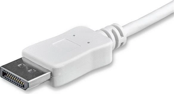 StarTech USB-C 3.1 [Stecker] auf DisplayPort 1.2 [Stecker] 4K 60Hz Adapterkabel weiß, 1m